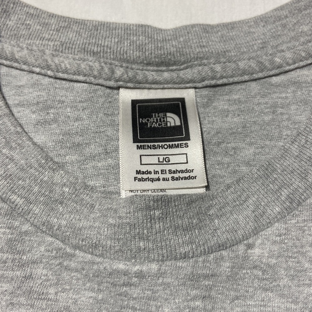 The North Face Gray With Red Logo Shirt. Large. - Picture 2 of 10